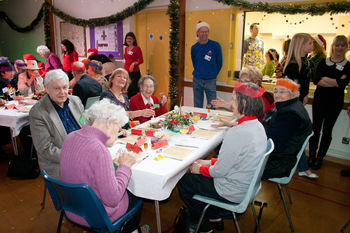 Guests enjoying the PAC Christmas Day Lunch